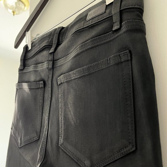 Never been worn PAIGE HOXTON ANKLE JOXXI POCKETS - BLACK FOG LUXE COATING - Picture 7 of 11